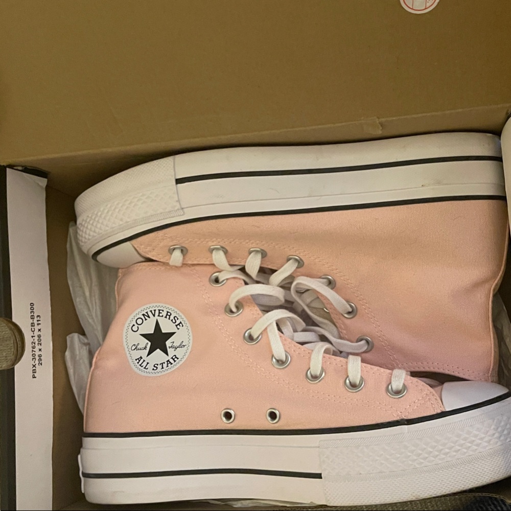 Converse Pink and White Women's Sneakers